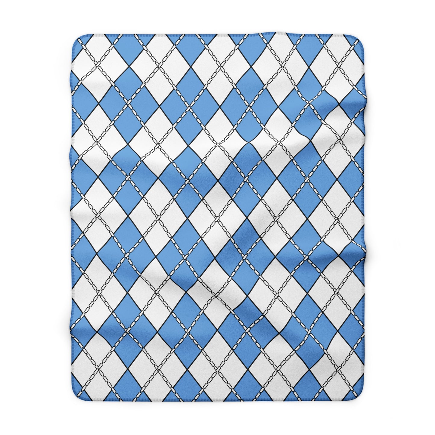 Argentina Retro Argyle Blanket Throw