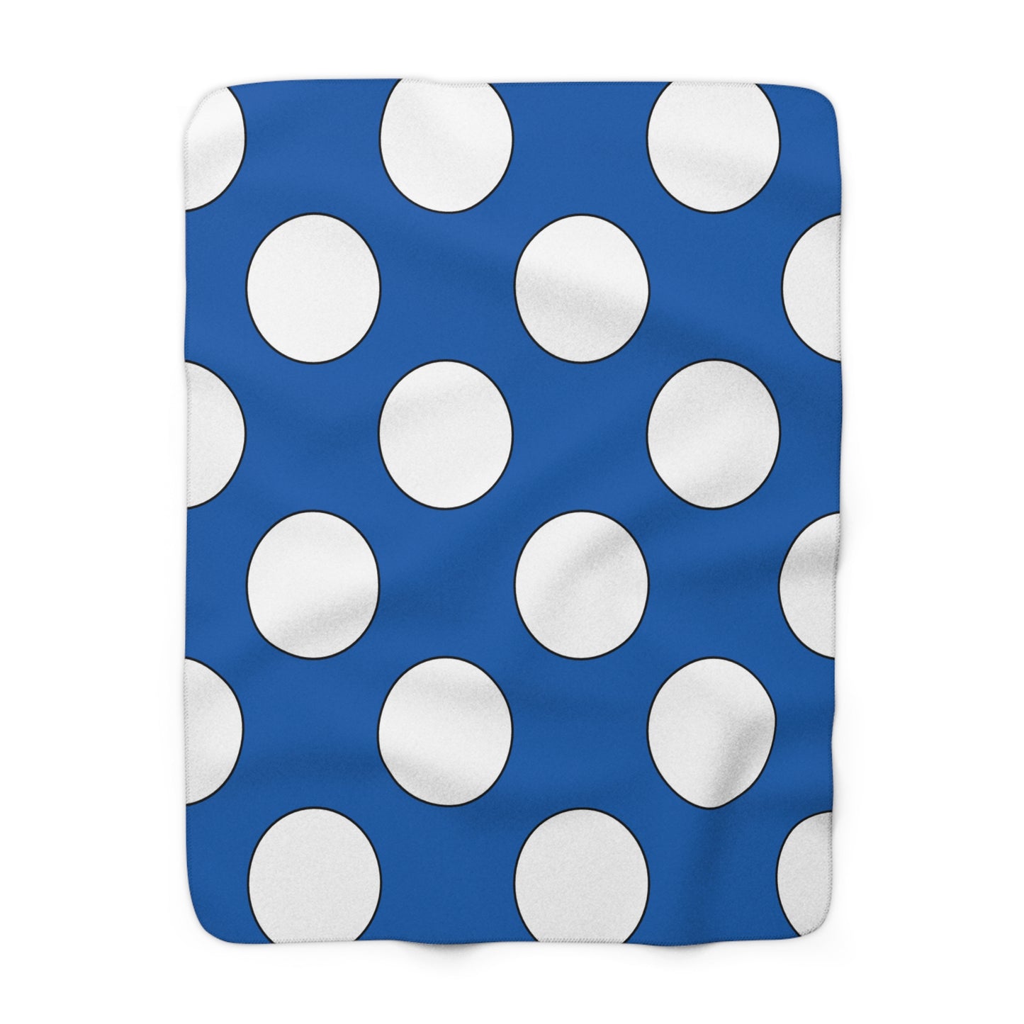 Greece Retro Polka Dots Blanket Throw