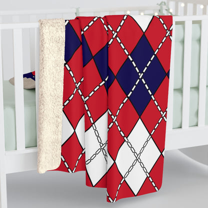 Bermuda Retro Argyle Blanket Throw