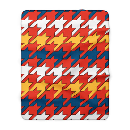 Kiribati Retro Houndstooth Blanket Throw