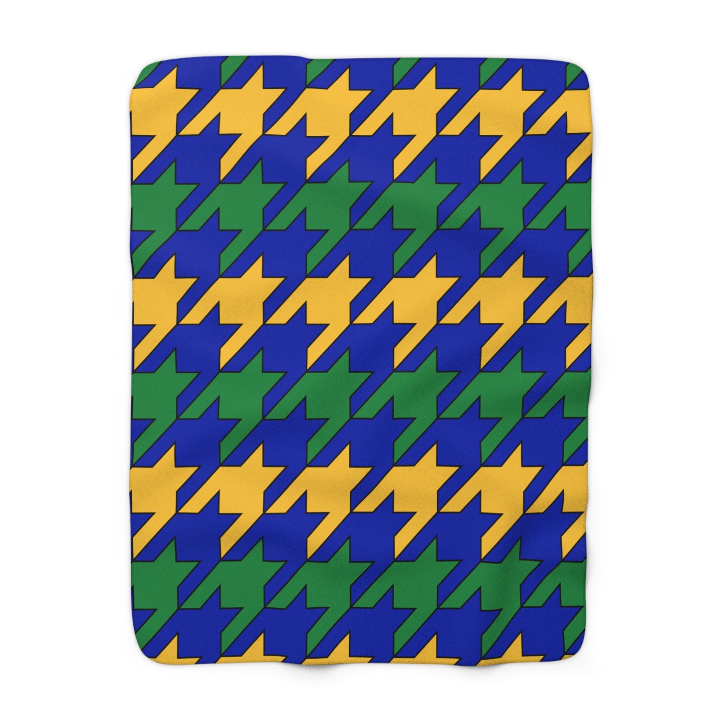 Christmas Island Retro Houndstooth Blanket Throw