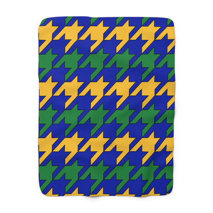 Christmas Island Retro Houndstooth Blanket Throw