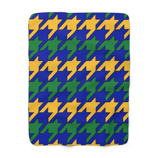 Christmas Island Retro Houndstooth Blanket Throw