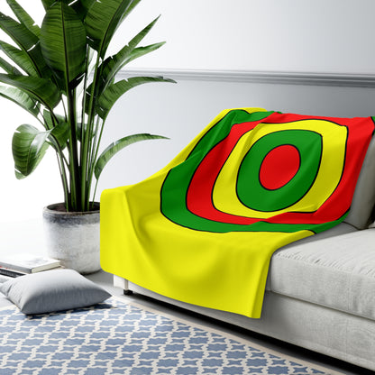 Mali Retro Target Blanket Throw