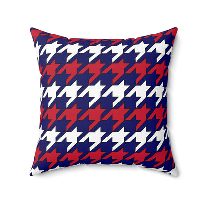 South Georgia And The South Sandwich Islands Retro Houndstooth Cushion Pillow