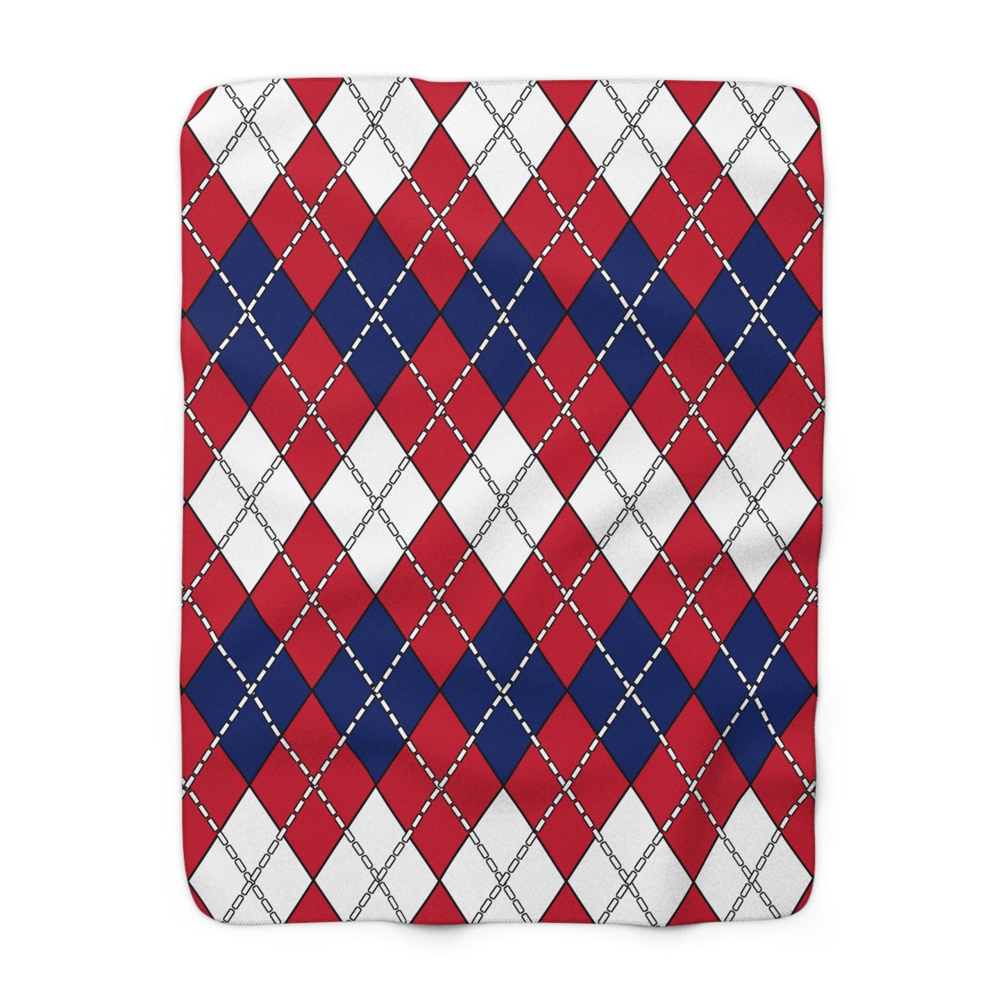 United Kingdom (UK) Retro Argyle Blanket Throw