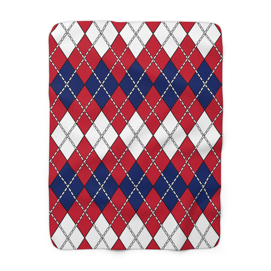 United Kingdom (UK) Retro Argyle Blanket Throw