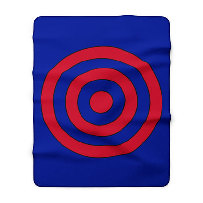 Haiti Retro Target Blanket Throw