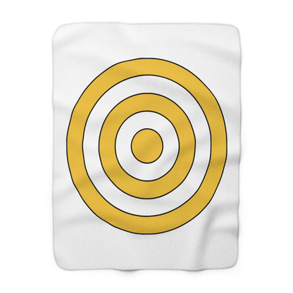 United States Virgin Islands Retro Target Blanket Throw