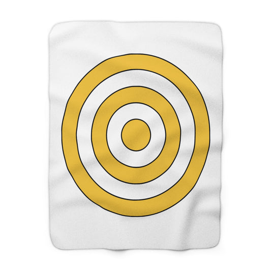 United States Virgin Islands Retro Target Blanket Throw