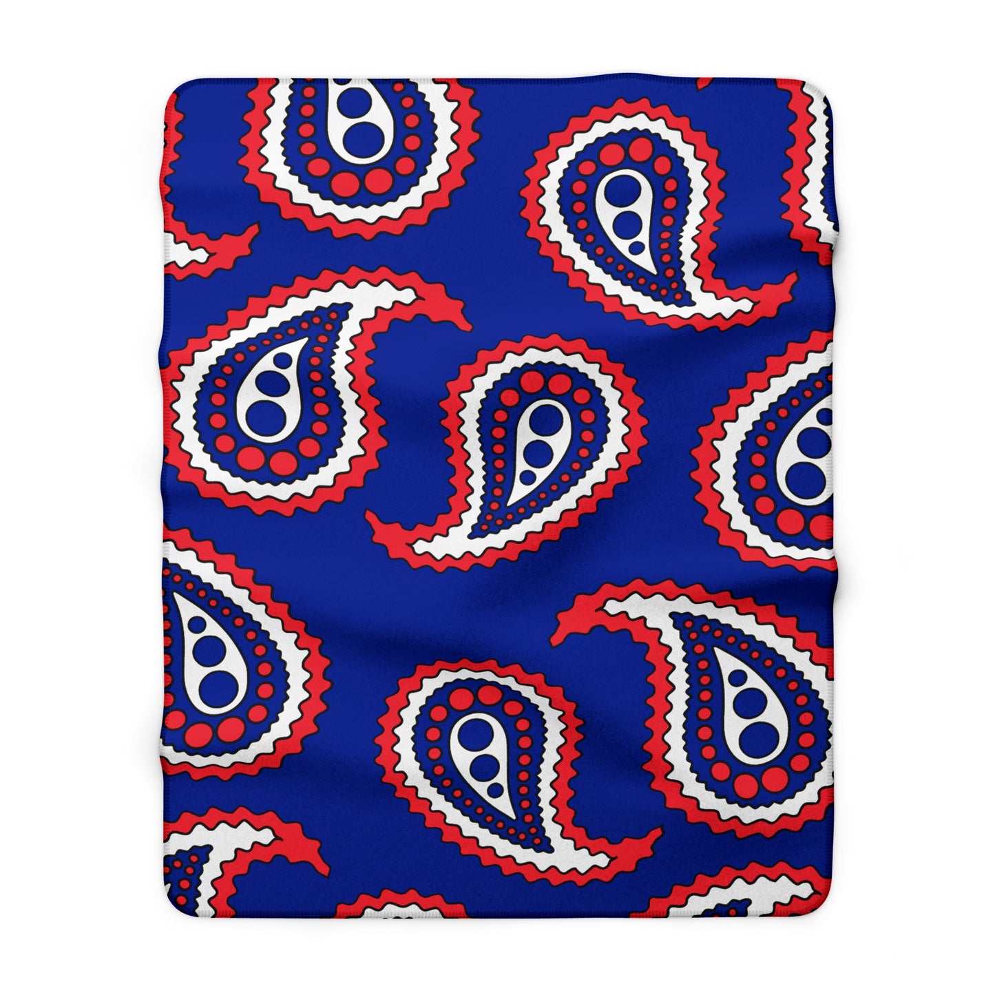Sint Maarten Retro Paisley Blanket Throw