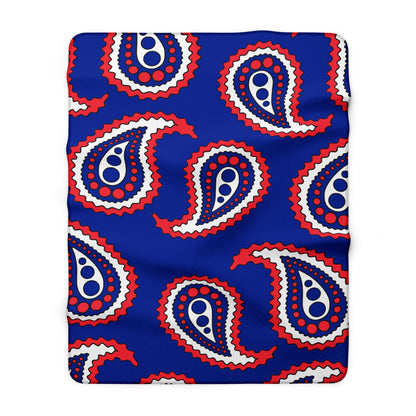 Sint Maarten Retro Paisley Blanket Throw