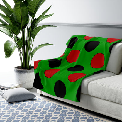 Afghanistan Retro Polka Dots Blanket Throw