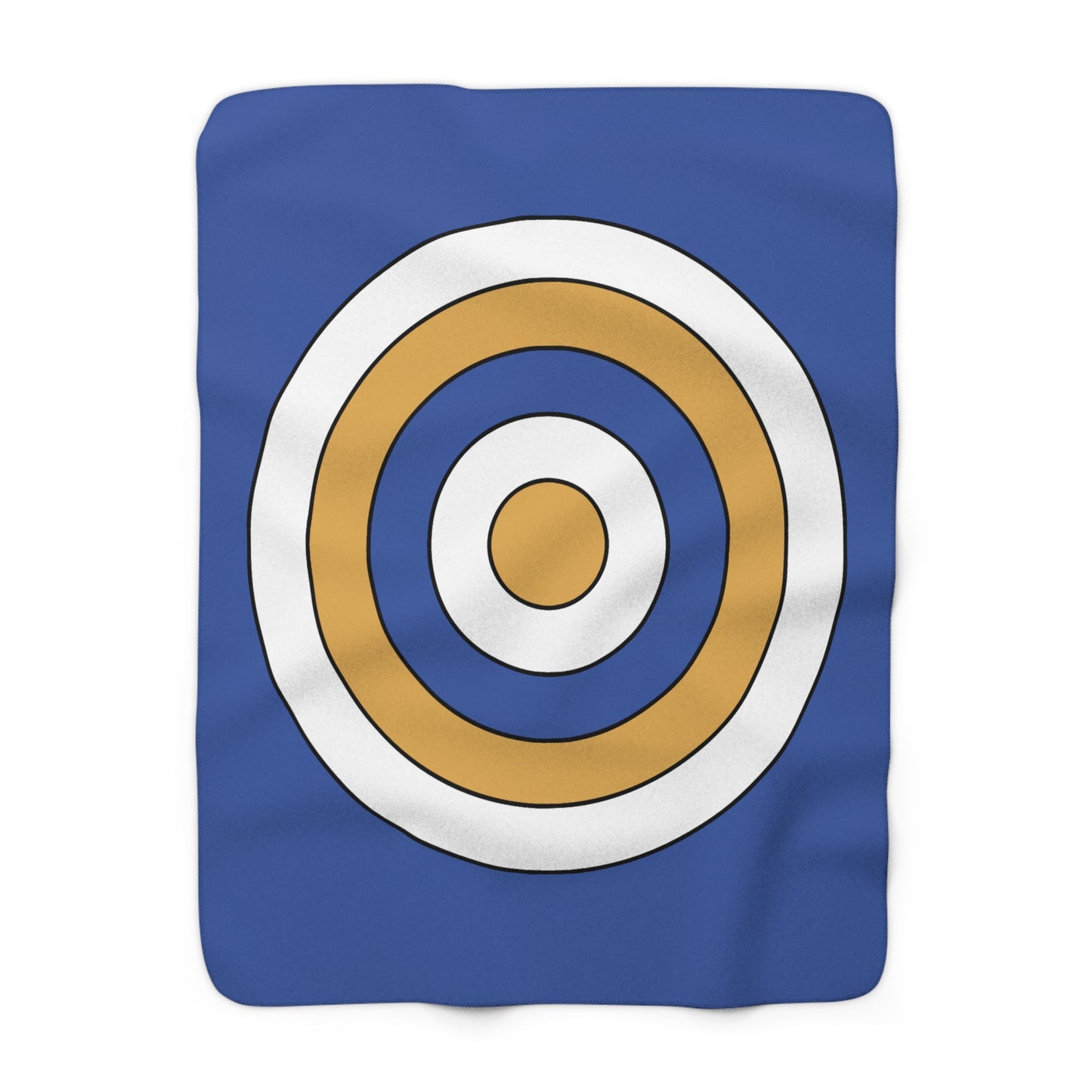 Marshall Islands Retro Target Blanket Throw