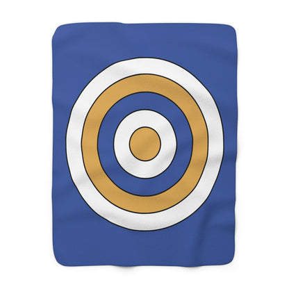 Marshall Islands Retro Target Blanket Throw
