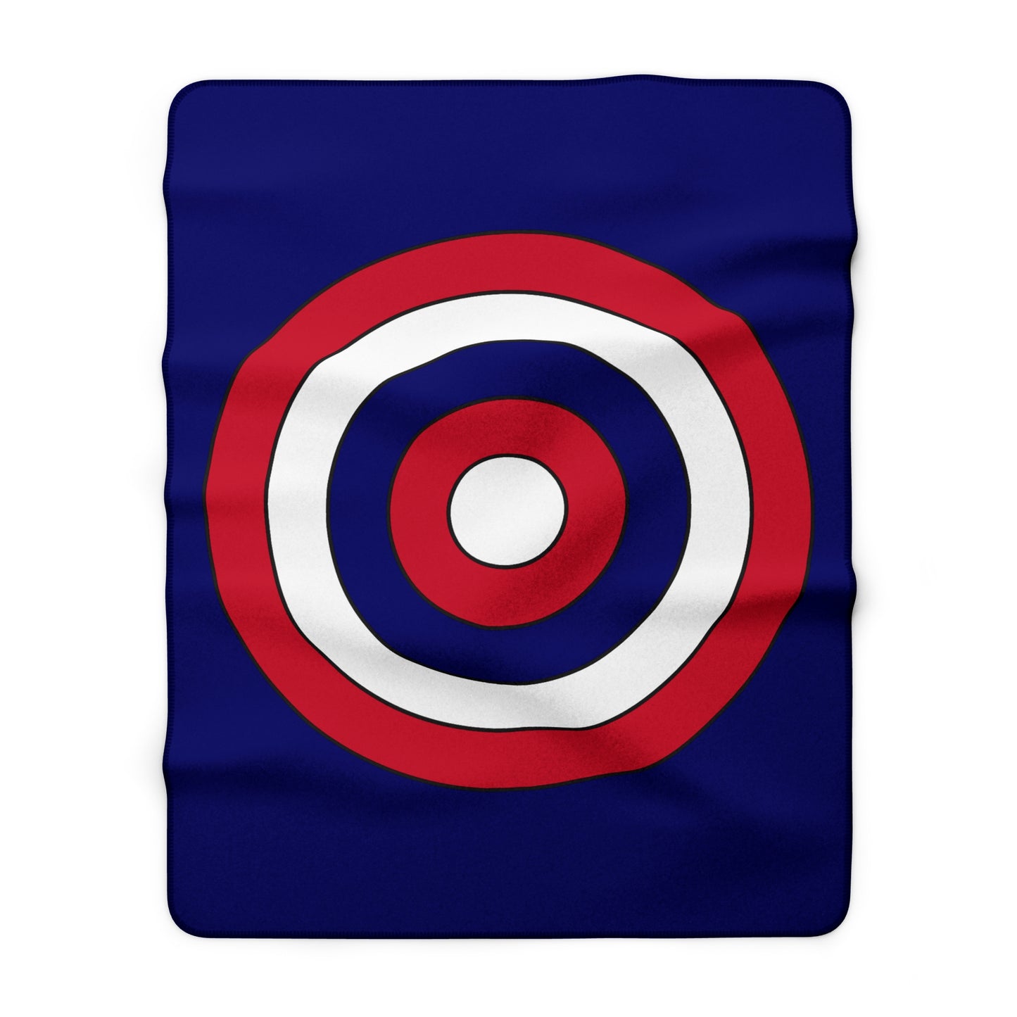 South Georgia And The South Sandwich Islands Retro Target Blanket Throw