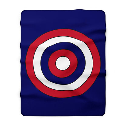 South Georgia And The South Sandwich Islands Retro Target Blanket Throw