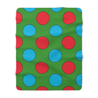 Azerbaijan Retro Polka Dots Blanket Throw