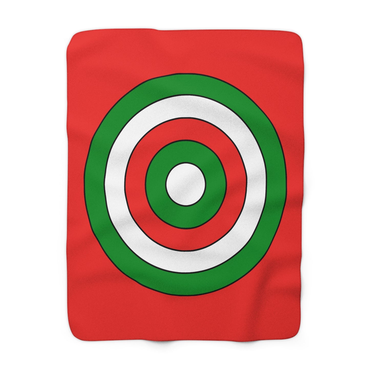 Oman Retro Target Blanket Throw