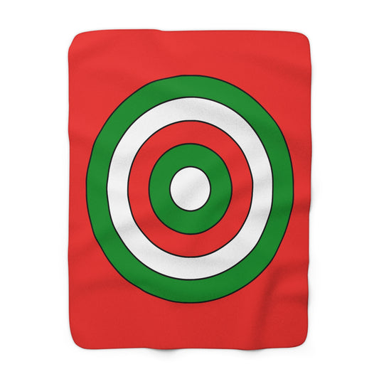 Oman Retro Target Blanket Throw