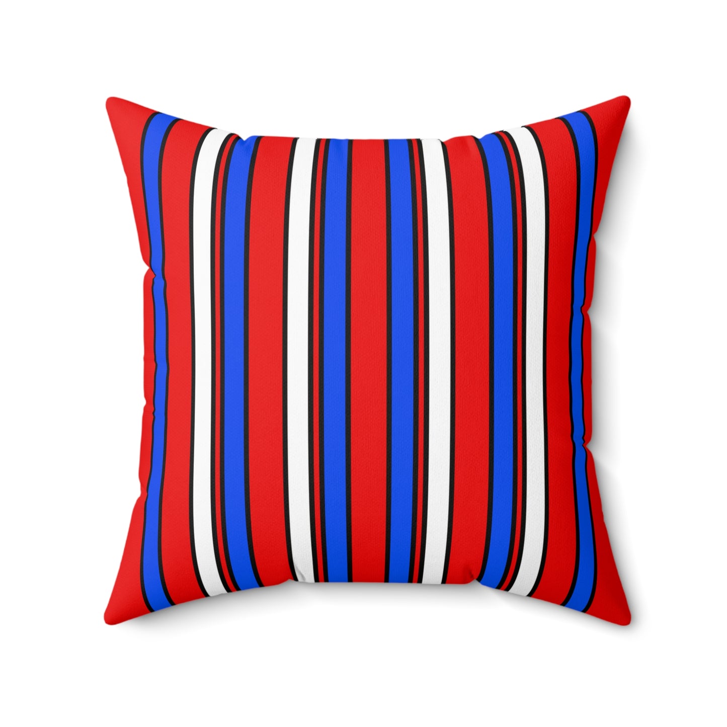 Puerto Rico Retro Stripes Cushion Pillow