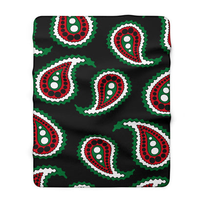 Syria Retro Paisley Blanket Throw