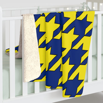 Curacao Retro Houndstooth Blanket Throw