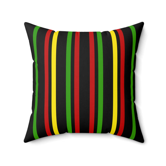 Saint Kitts And Nevis Retro Stripes Cushion Pillow