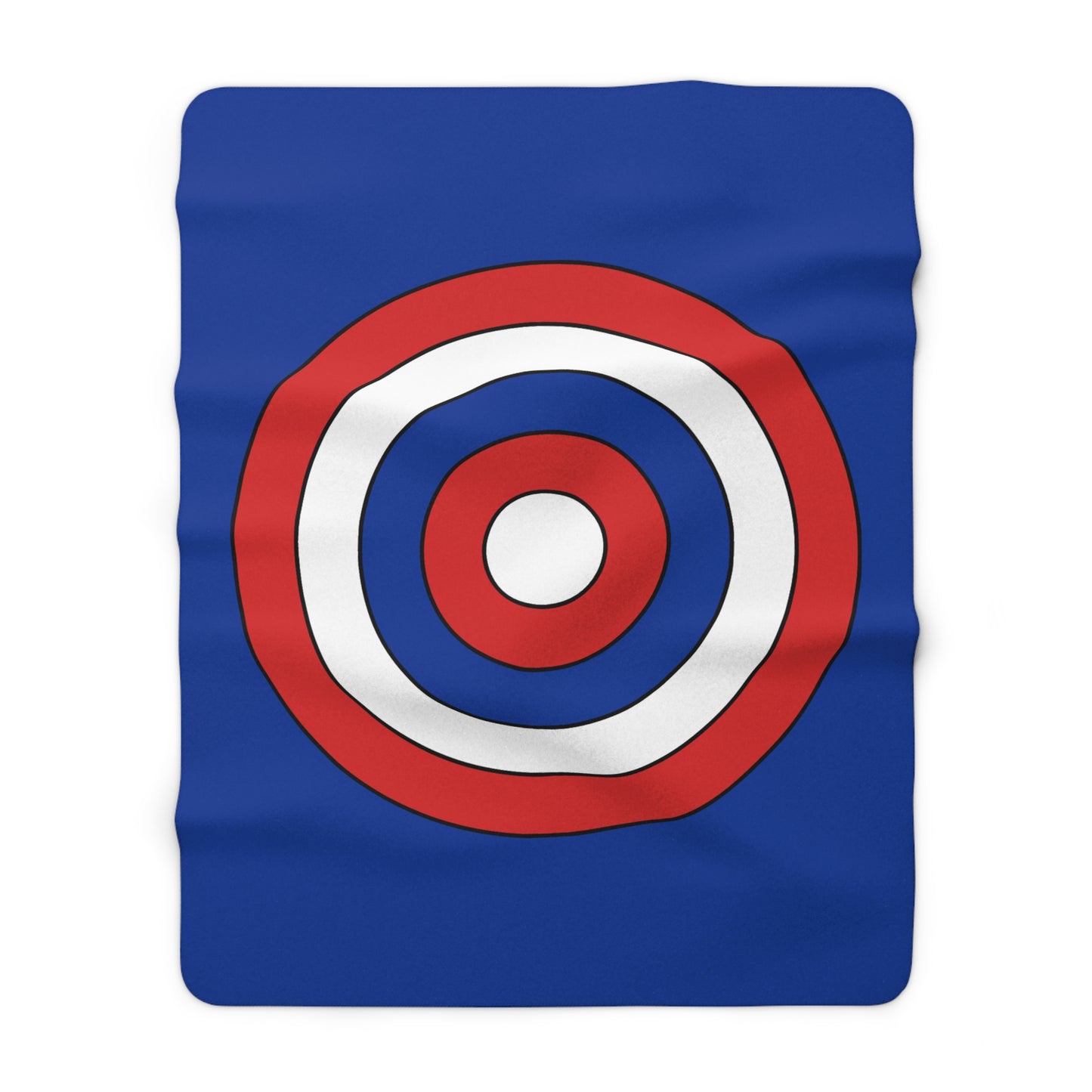 Iceland Retro Target Blanket Throw