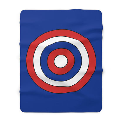 Iceland Retro Target Blanket Throw