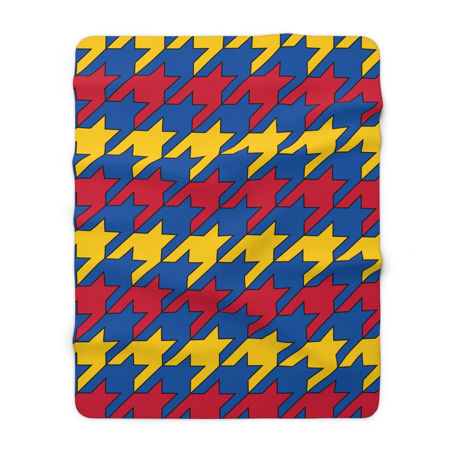 Aland Islands Retro Houndstooth Blanket Throw