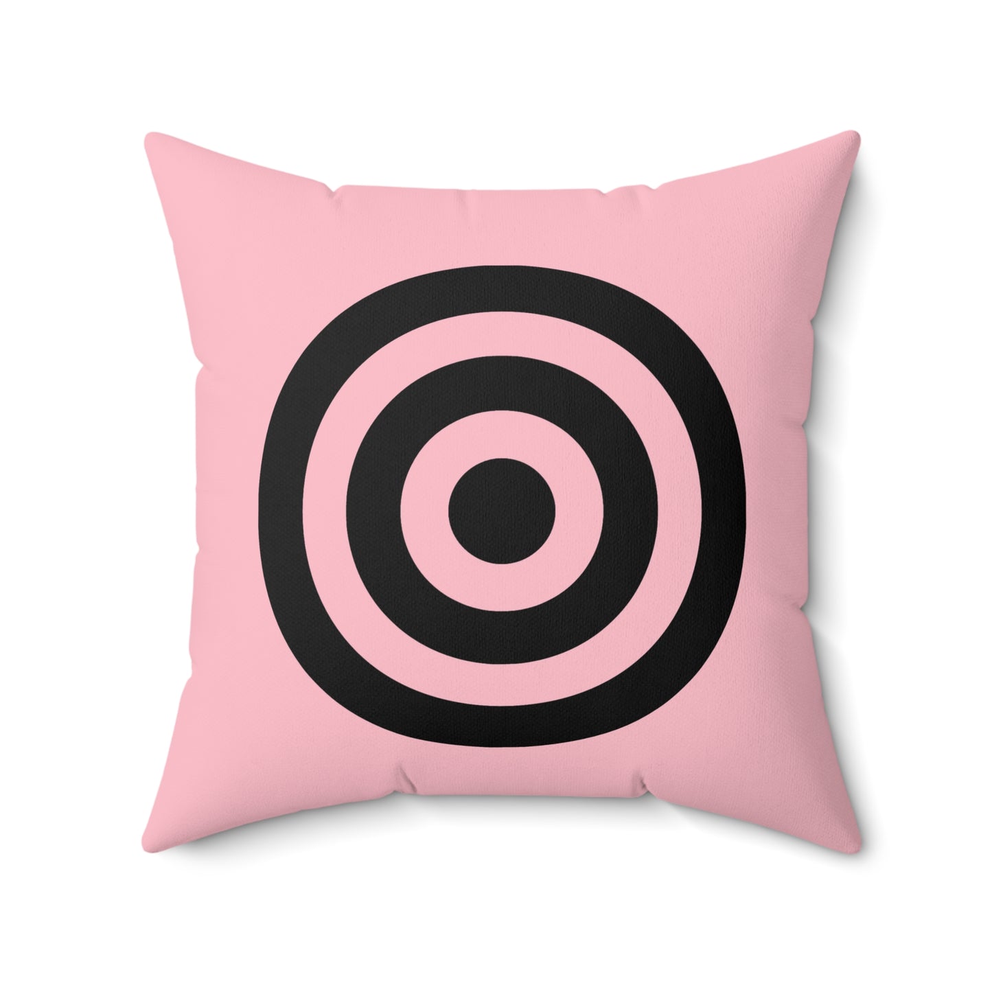 Pink, Black Retro Target Cushion Pillow