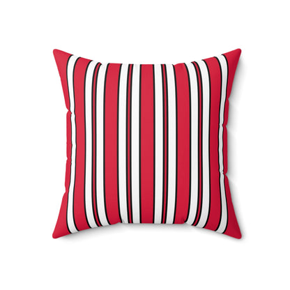 Poland Retro Stripes Cushion Pillow