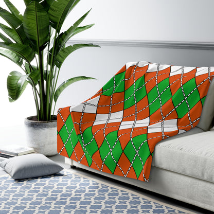 Niger Retro Argyle Blanket Throw