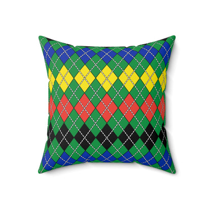 New Caledonia Retro Argyle Cushion Pillow