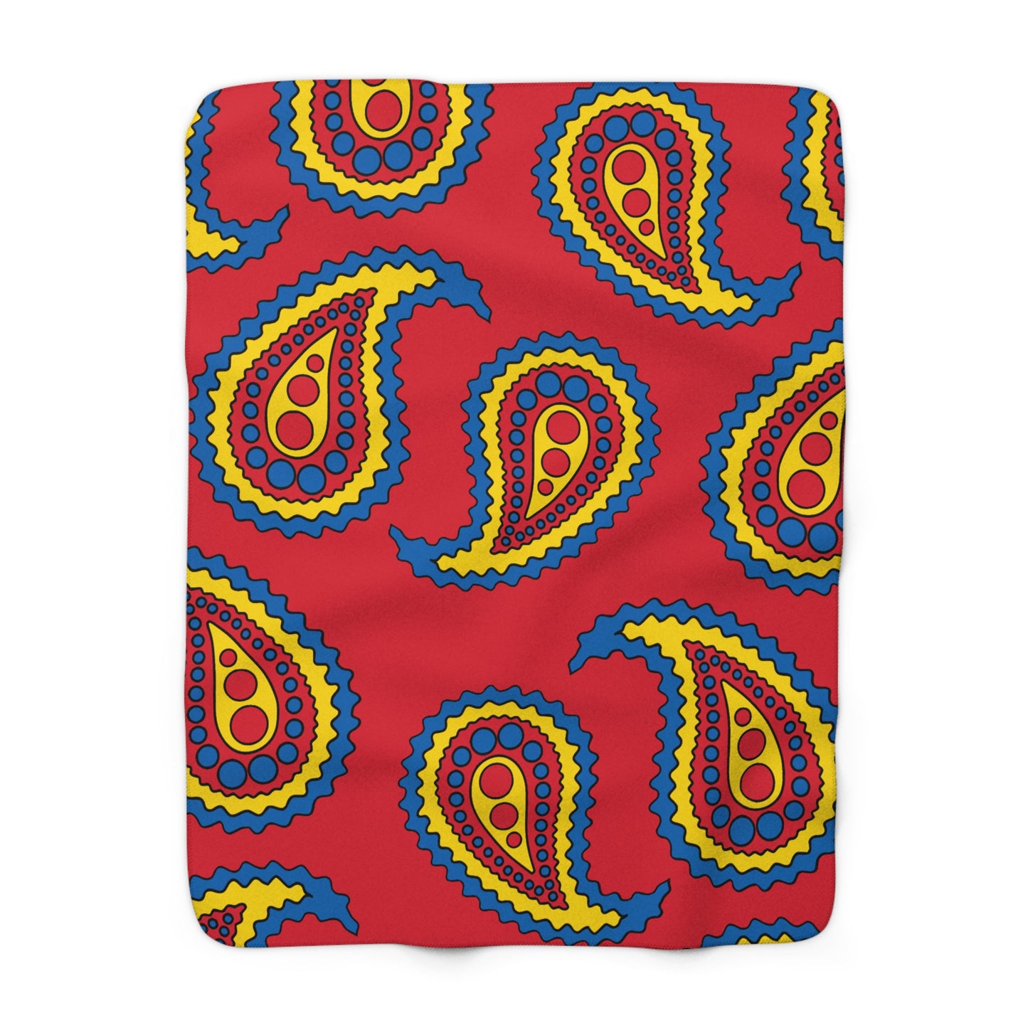 Mongolia Retro Paisley Blanket Throw