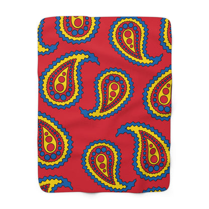 Mongolia Retro Paisley Blanket Throw