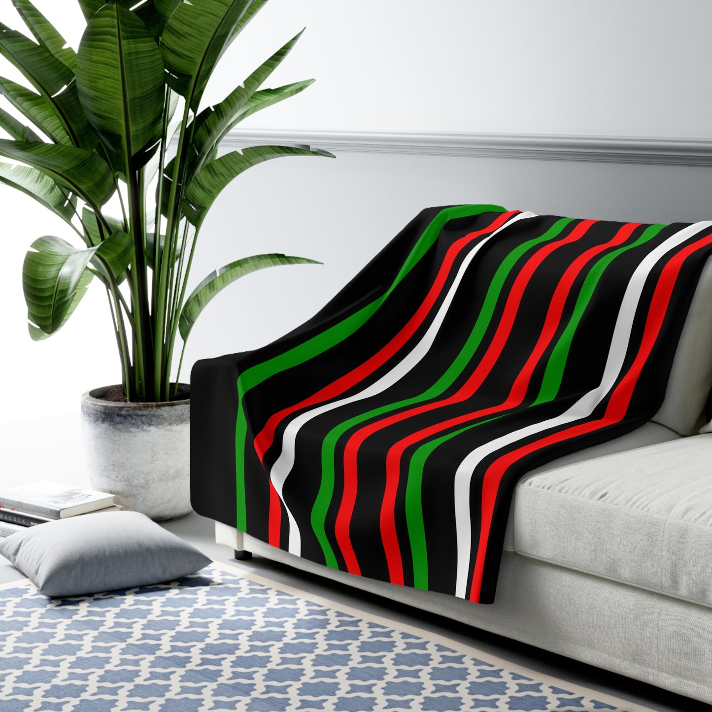 Sudan Retro Stripes Blanket Throw
