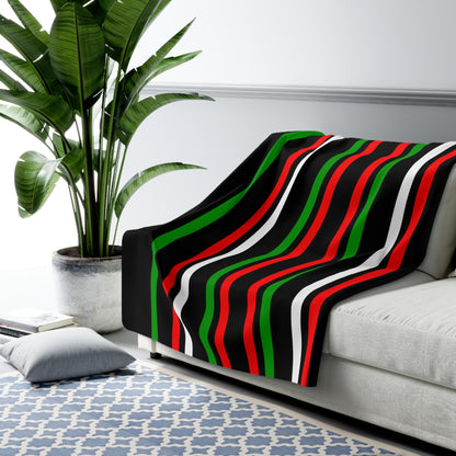 Sudan Retro Stripes Blanket Throw