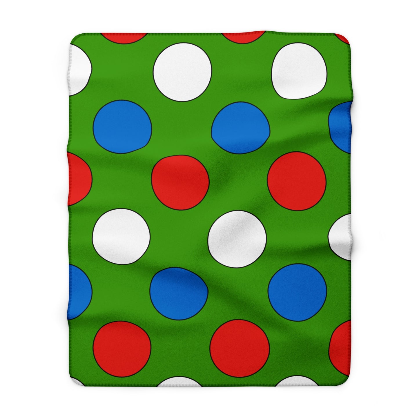 Equatorial Guinea Retro Polka Dots Blanket Throw