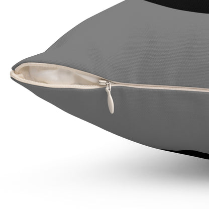 Grey, Black Retro Target Cushion Pillow