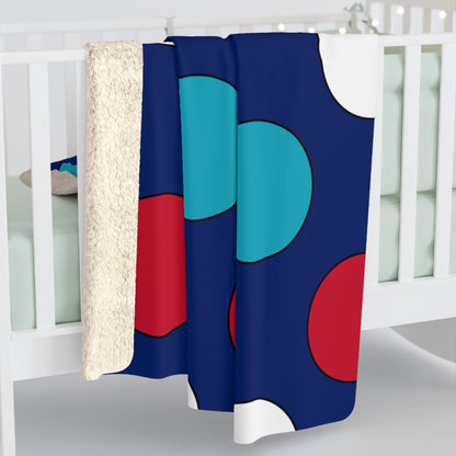Montserrat Retro Polka Dots Blanket Throw