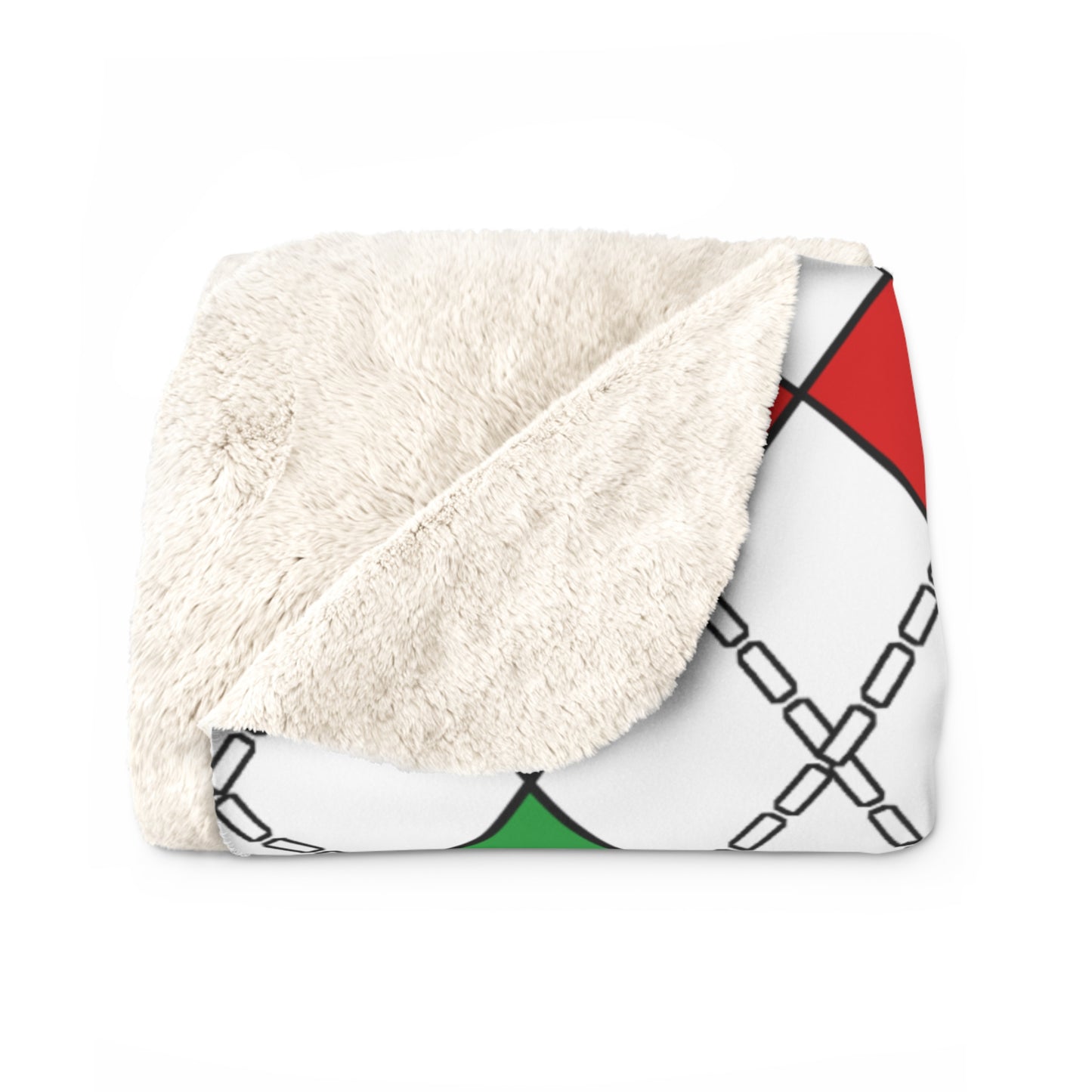 Iran Retro Argyle Blanket Throw