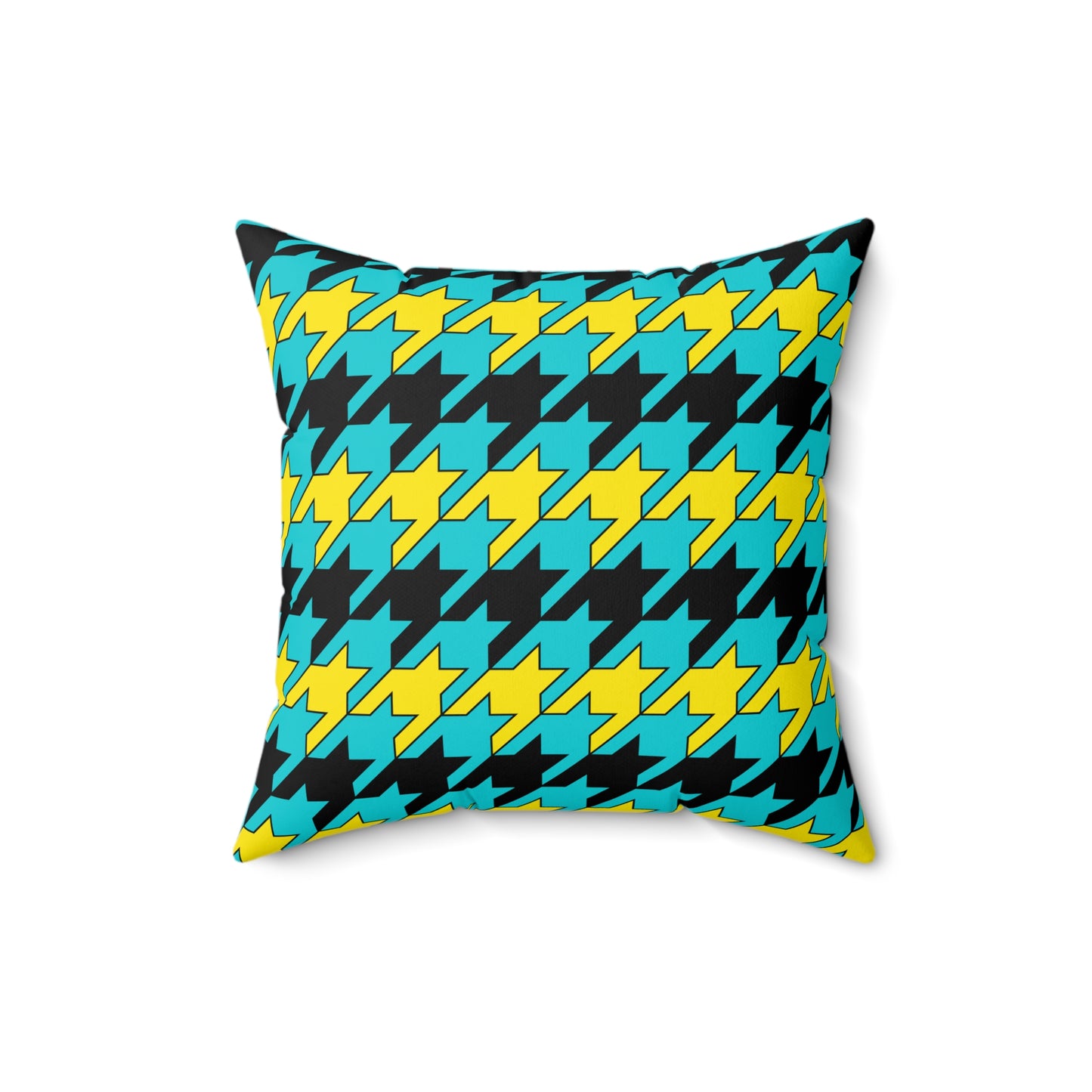 Bahamas Retro Houndstooth Cushion Pillow