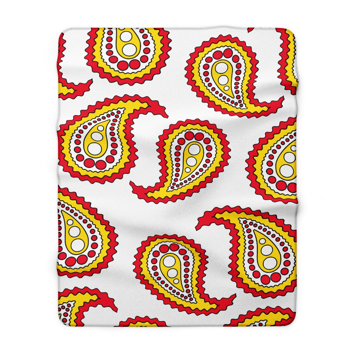 Guernsey Retro Paisley Blanket Throw