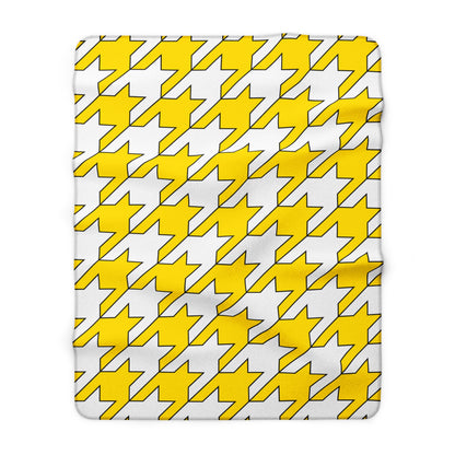 Vatican City Retro Houndstooth Blanket Throw