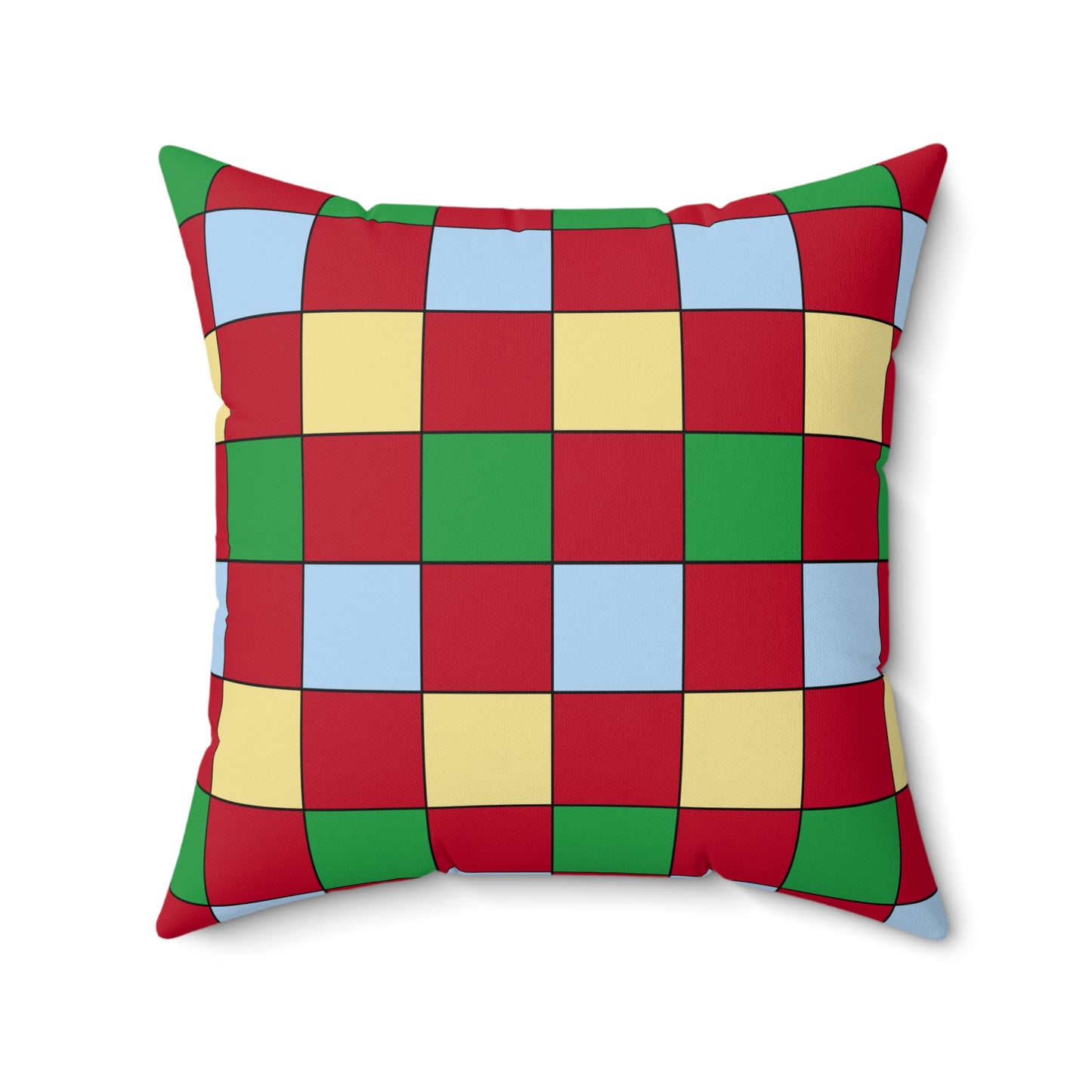 Eritrea Retro Check Cushion Pillow