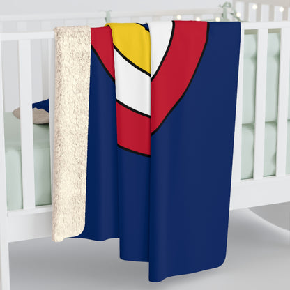 Turks And Caicos Islands Retro Target Blanket Throw