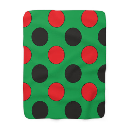 Martinique Retro Polka Dots Blanket Throw