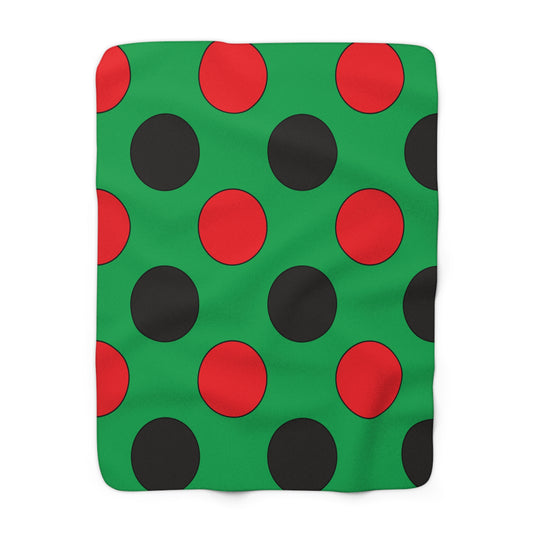 Martinique Retro Polka Dots Blanket Throw